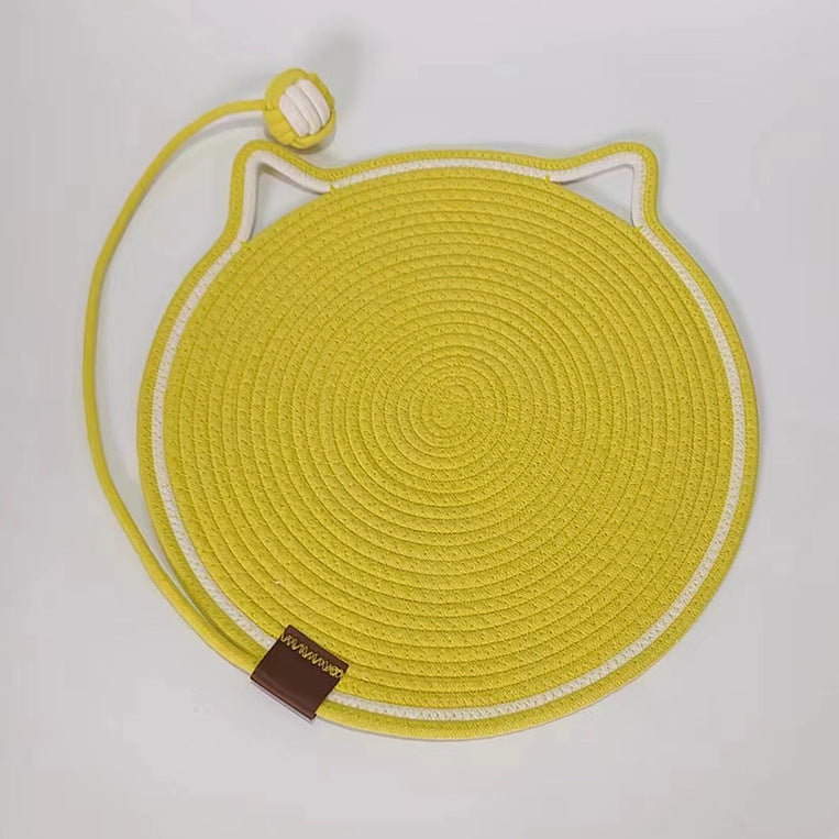 Braided Cotton Rope Cat Claw Mat Self Hi Ball One Piece Sleeping Mat Washable Anti Sticky Scratching Artifact Cat Scratching Mat Pet Products