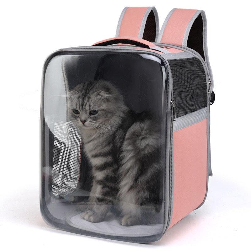 Cat Cage Fully Transparent Portable Cat Bag Backpack