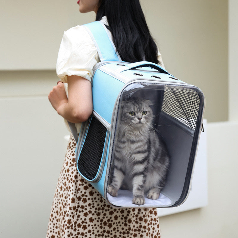 Cat Cage Fully Transparent Portable Cat Bag Backpack